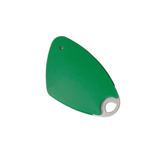 Badge électronique Mifare mains-libres avec insert alu gravé - vert - 08-0125