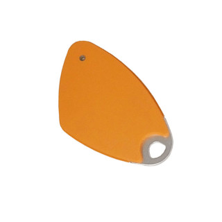 Badge électronique Mifare mains-libres avec insert alu gravé - orange - 08-0127