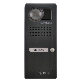 Interphone Vidéo Villa 1 bouton d'appel-pose en saillie-finition anthracite-inclus gestion à distance et mises en relation vidéo 15 ans -