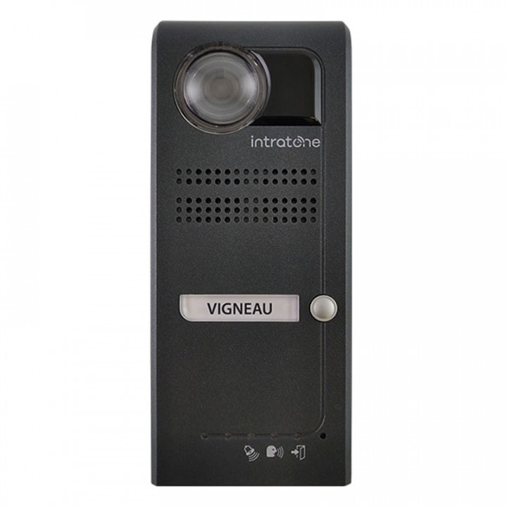 Interphone Vidéo Villa 1 bouton d'appel-pose en saillie-finition anthracite-inclus gestion à distance et mises en relation vidéo 15 ans -