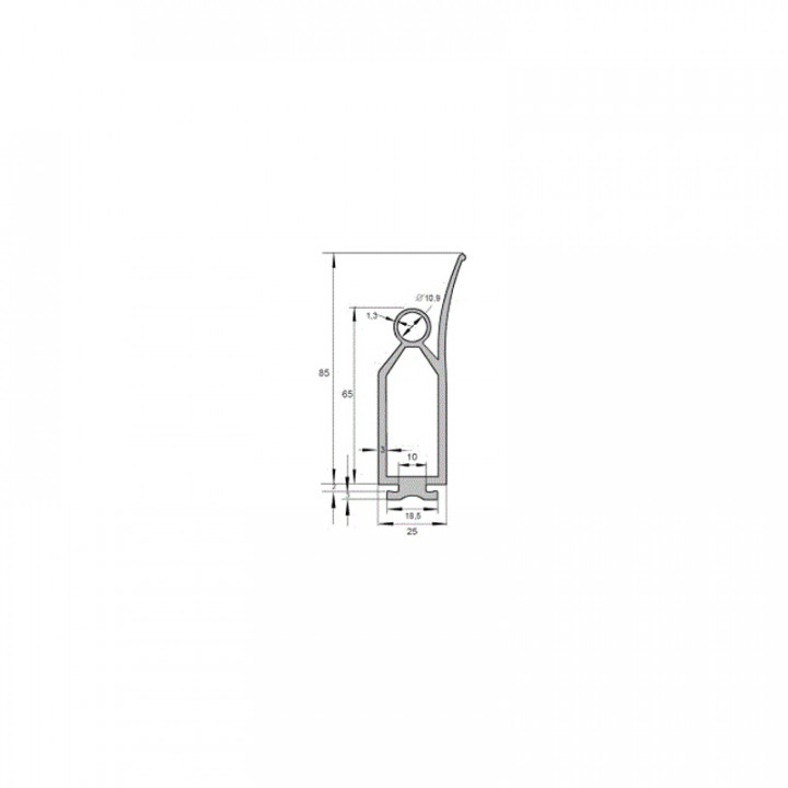 OSEP 25.90.00-Palpeur à bavette détachable hauteur 90mm