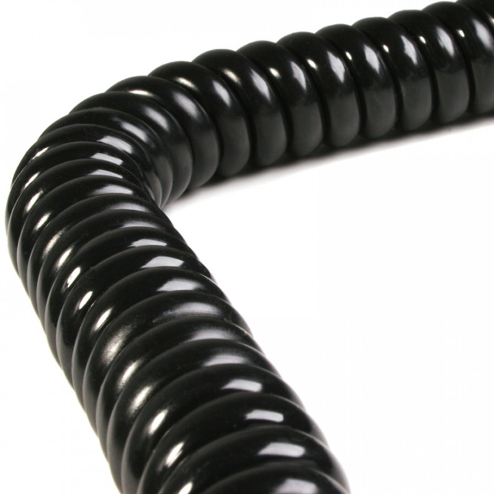 SC5359-Câble spirale 5 conducteurs 0.25mm ²-longueur developpée 3,5m pour 1 barrage cellule et 1 contact supplémentaire