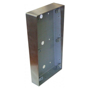 Boitier pour pose en saillie pour clavier codé Haussmann avec lecteur de proximité Vigik+® et lecteur de proximité Vigik+® mains-libres - finition argent