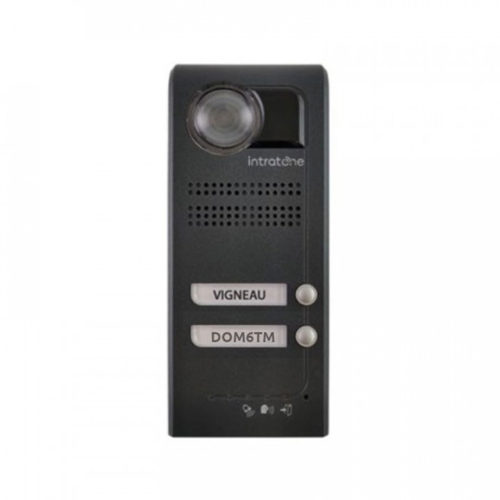 Interphone Vidéo Villa 2 boutons d'appel-pose en saillie-finition anthracite-inclus gestion à distance et mises en relation vidéo 15 ans -