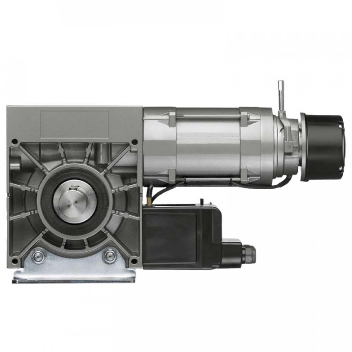 KD 30-40-24 KU MEC 40-Motoréducteur de rideau 400Nm, arbre 40, fin de course mécanique, secours par manivelle, sans câble pour transmission par chaîne