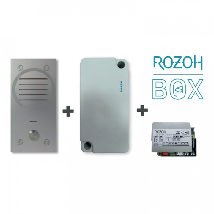 R501-0003 ROZOH BOX AUDIO:INTERPH.AUDIO+RELAIS+MOD.GSM-INC.AUDIO 10ANS