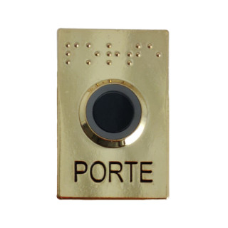 R304-0002 BOUTON POUSSOIR SANS CONTACT - FINITION OR