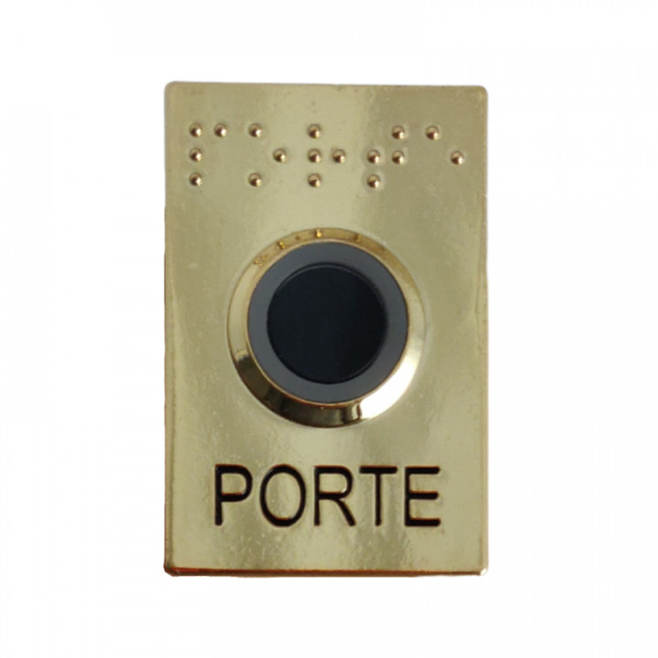 R304-0002 BOUTON POUSSOIR SANS CONTACT - FINITION OR
