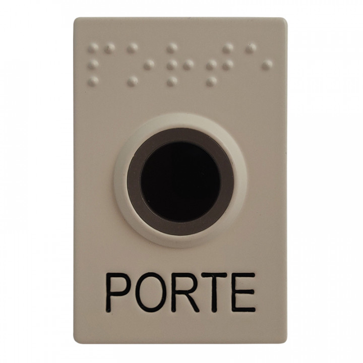 R304-0003 BOUTON POUSSOIR SANS CONTACT - FINITION BLANC