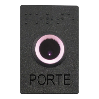 R304-0004 BOUTON POUSSOIR SANS CONTACT - FINITION ANTHRACITE