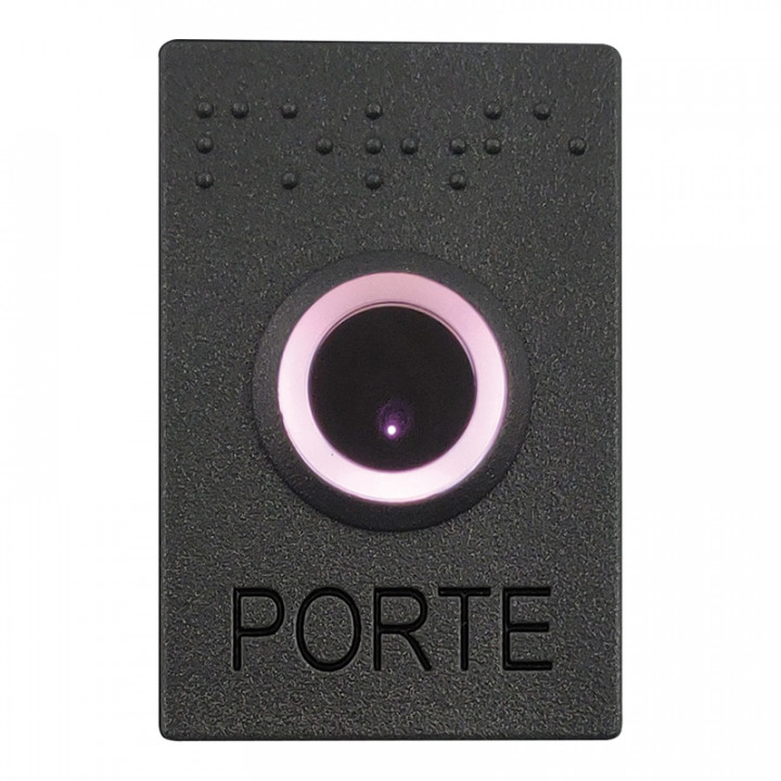 R304-0004 BOUTON POUSSOIR SANS CONTACT - FINITION ANTHRACITE