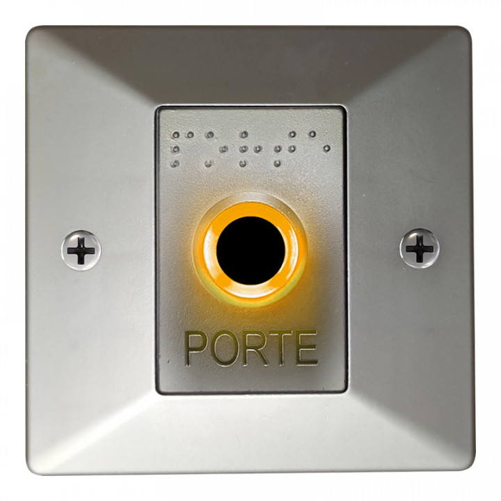 R304-0101 PACK COMPLET 1 BP SS CTCT+1 BOITIER ENCASTRE+1 SAILLIE-CHROM