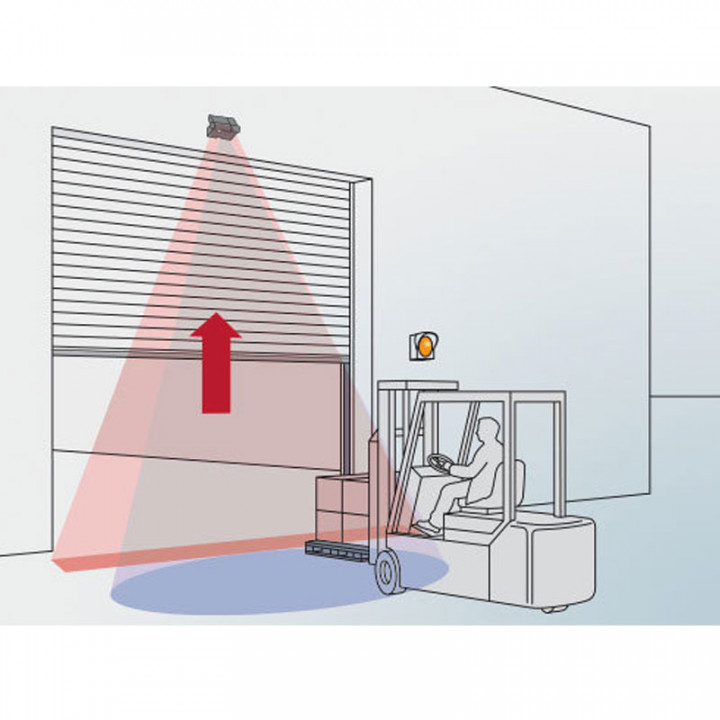 HELIOS 2T-Detecteur de mouvement (radar) et présence (infrarouge) pour porte industrielle