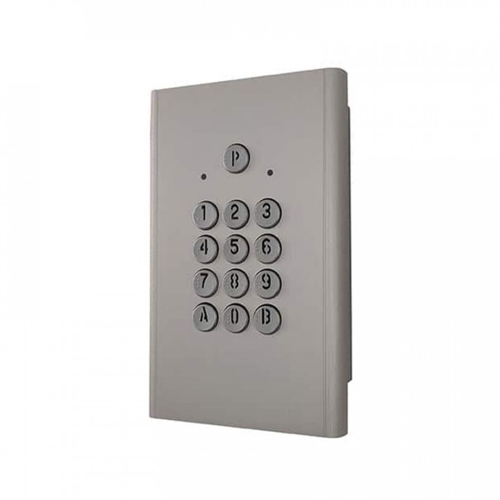 Clavier codé Haussmann compact - 1 relais - pose en encastrement - finition argent