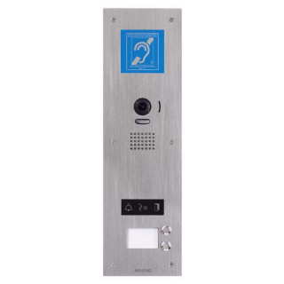 JPDVF2LBM-Platine vidéo inox 2bp, synthèse vocale, pictos & boucle magnétique pour JP