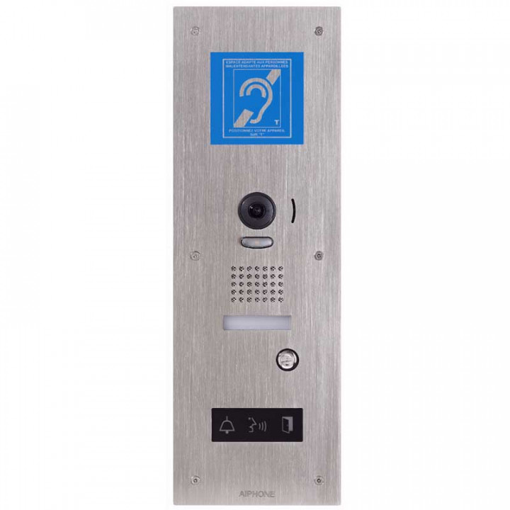 JPDVFLBM-Platine vidéo inox, synthèse vocale, pictos & boucle magnétique pour JP4MED