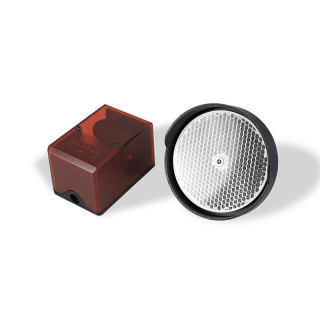 CDRREFLEX-Cellule IR REFLEX orientable, portée 8m, en boitier pour montage applique, avec reflecteur