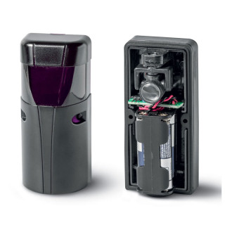 FTC981BMN-Photocellule IR portée 8-15m,boitier aluminium, alimentation mixte :Rx 12VDC/24VAC/DC-Tx par piles