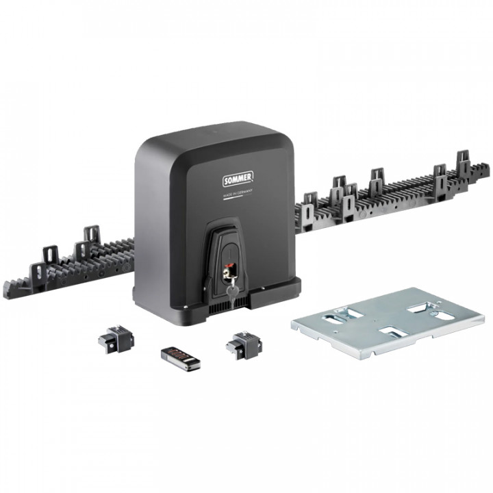 KIT STARTER+ - COULISSANT 400KGS-8M 2 EMETTEURS-1 JEU DE CELLULE-1 FEU