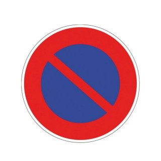 Panneau de stationnement interdit B6a1 - Ø 450 mm