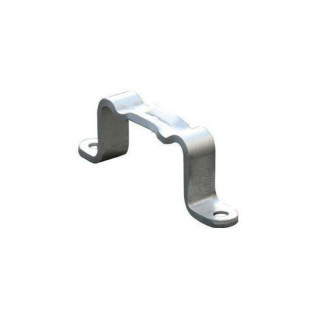 Bride 80 x 40 mm avec visserie pour poteau de signalisation