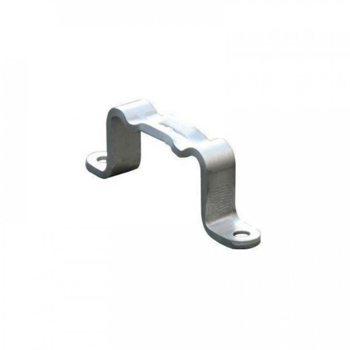 Bride 80 x 40 mm avec visserie pour poteau de signalisation