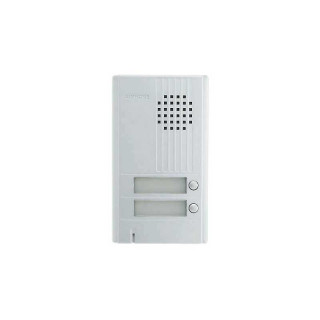 DA2DS-Platine saillie 2 bouton avec façade aluminium. épaisseur 22mm.