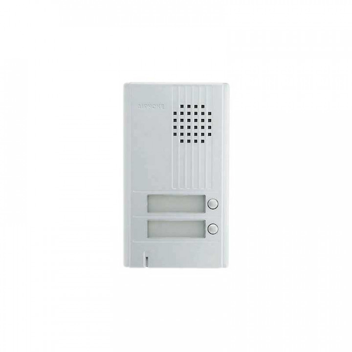 DA2DS-Platine saillie 2 bouton avec façade aluminium. épaisseur 22mm.
