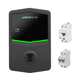 Borne I-CON EVO libre 230V - 1 prise T2S 7,4 kW- TIC - Wifi + Appli - DLM (prévoir tore) - Prot. Élec.
