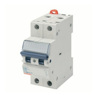 Disjoncteur magnéto-thermique 2 pôles C40 4,5 kA 2 modules