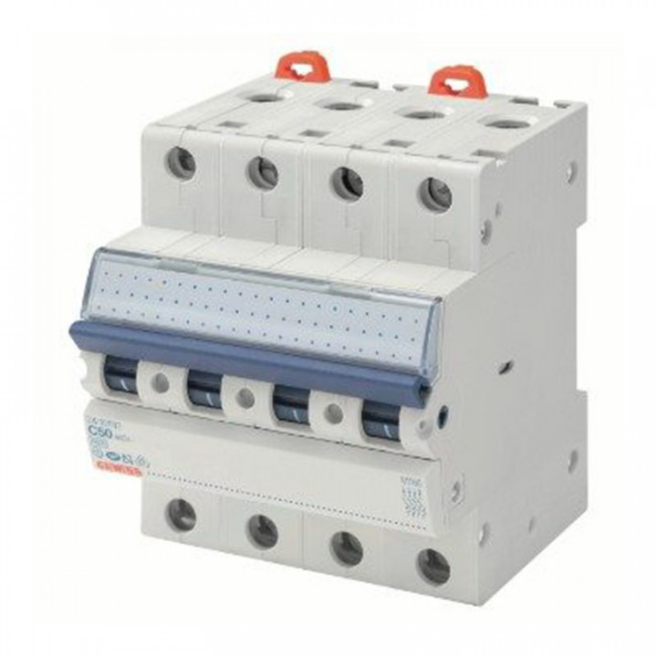 Disjoncteur magnéto-thermique 4 pôles C40 4,5 kA 4 modules