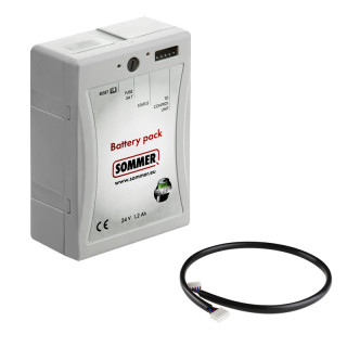 Pack batterie 24V 1200mAh inclus l'électronique de charge et câble de raccord de 780mm