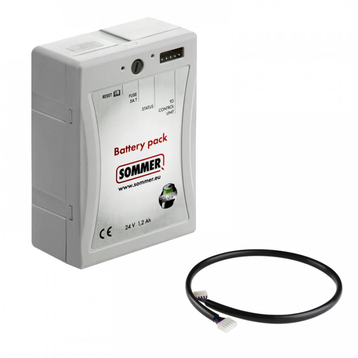 Pack batterie 24V 1200mAh inclus l'électronique de charge et câble de raccord de 780mm