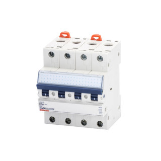 Disjoncteur magnéto-thermique 4 pôles C40 10 kA 4 modules