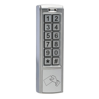 KRN1000-LECTEUR DE PROXIMITE ETROIT 125kHZ+CLAVIER-12/24VAC/DC-CBL 3M