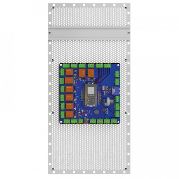 COF-IPP1 -COFFRET VIDE IP66 PETIT MODELE AVEC RAIL DIN+GRILLE PREFOREE