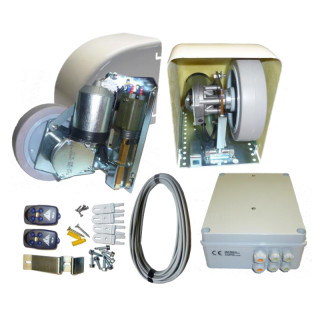 KIT STAR 24 2 VANTAUX - COFFRET DE COMMANDE-2 EMETT.4 CANAUX+CABLE 12M