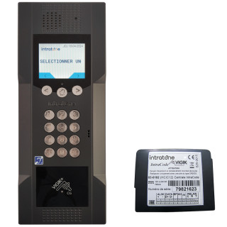 PACK INTERPH.INTRACODE ANTHRACITE-CLAVIER 12T-VIGIK+ M.L-200NMS/1P