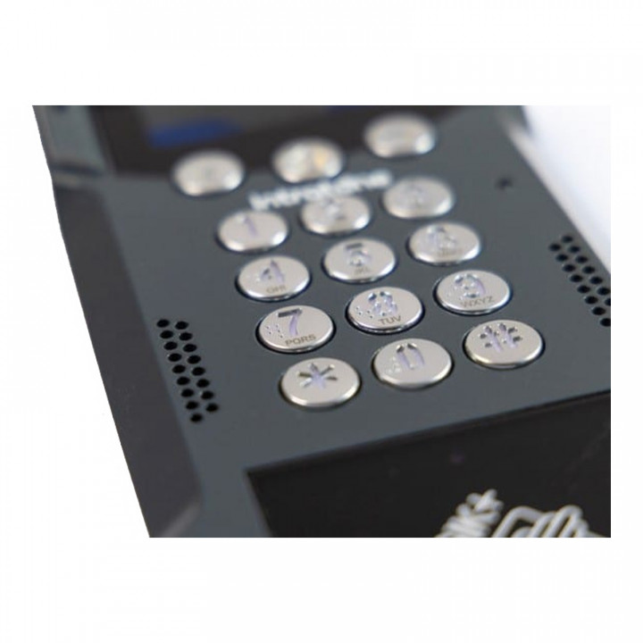 SIROCCO-Pack 1 Interphone Vidéo Only-One avec 1 centrale Vigik® 1 porte+20 badges noirs et mises en relation vidéo 15 ans de 1 à 10 logements
