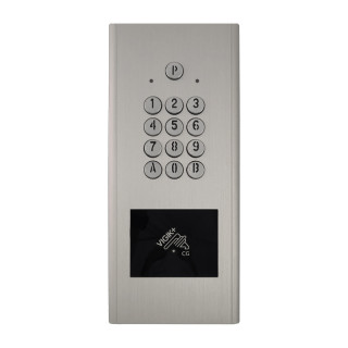 CLAVIER HAUSSMANN AVEC LECTEUR VIGIK+® MAINS-LIBRES-ENCASTRE-ARGENT