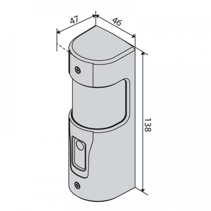 AKTA-Paire de cellules avec protection antivandalisme -orientable à 180° à l horizontal et à 20° à la verticale