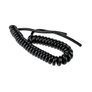 Cordon spirale 4 conducteurs 0.75mm² -longueur developpée 4.5m