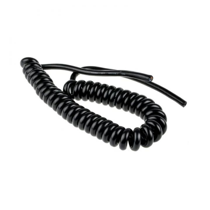 Cordon spirale 4 conducteurs 0.75mm² -longueur developpée 4.5m