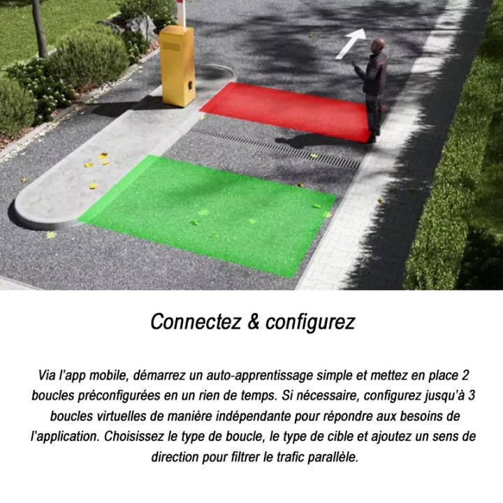 EVOLOOP - Détecteur d'ouverture et de présence pour barrière automatique.