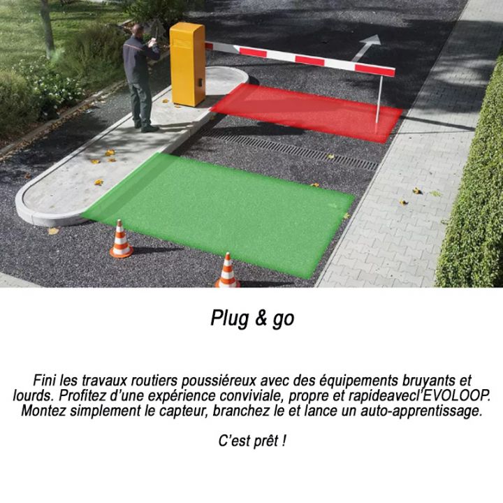 EVOLOOP - Détecteur d'ouverture et de présence pour barrière automatique.
