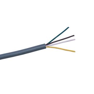 Câble gris 4 conducteurs 0,5mm² (le mêtre)