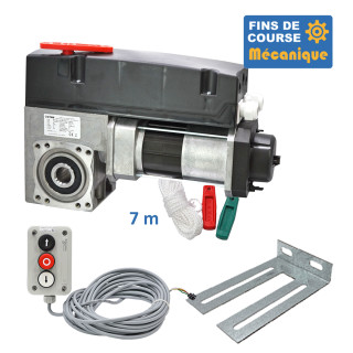 SAI 430E 24TRS 7M+CONSOLE+3BP-Opérateur de porte sectionnelle max:430kgs, triphasé, avec éléctronique integrée, secours par debrayage rapide, fins de course mécanique.