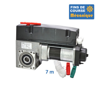 SAI 430E 24TRS 7M-Opérateur de porte sectionnelle max:430kgs, triphasé, avec éléctronique integrée, secours par debrayage rapide, fins de course mécanique.