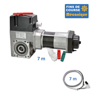 SACL 430E 24TRS+7M-Opérateur de porte sectionnelle max:430kgs, triphasé, secours par debrayage rapide, fins de course mécanique avec câble 7m