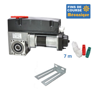 SAI 400E 24TRS 7M+CONSOLE-Opérateur de porte sectionnelle max:400kgs, monophasé, avec éléctronique integrée, secours par debrayage rapide, fins de course mécanique.